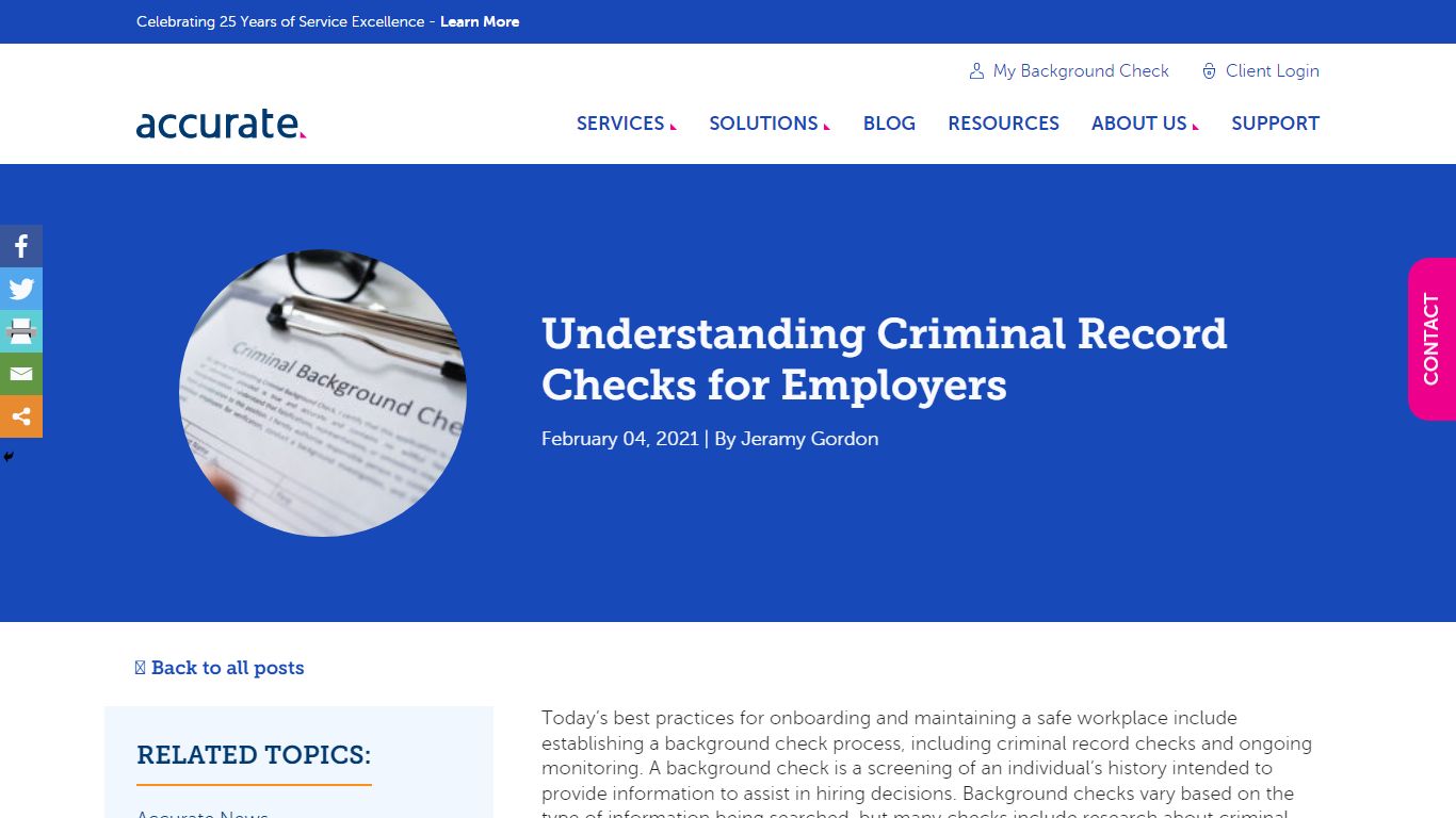 Understanding Criminal Record Checks for Employers - Accurate